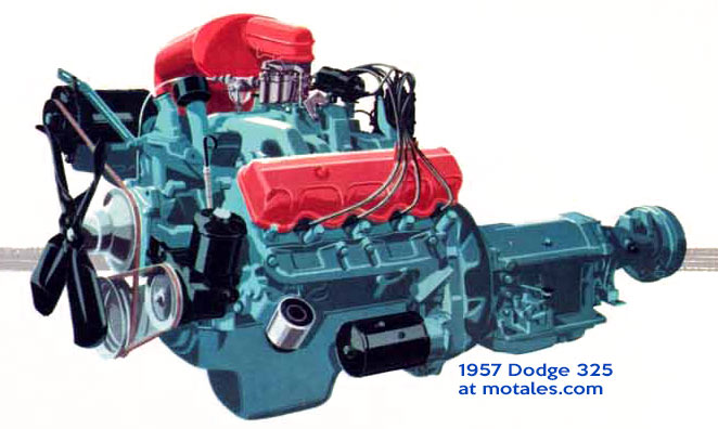 1957 Dodge 325 V8 poly head