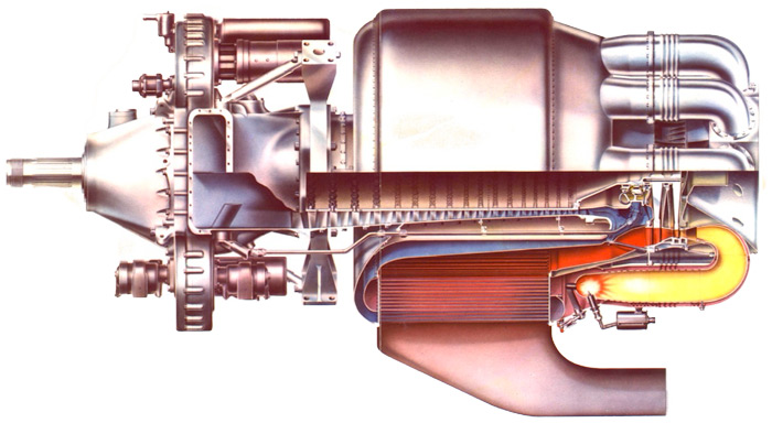 Chrysler experimental gas turbine jet engine