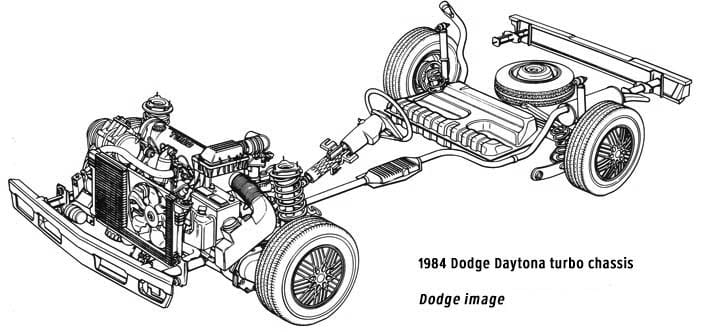Dodge Daytona Turbo chassis