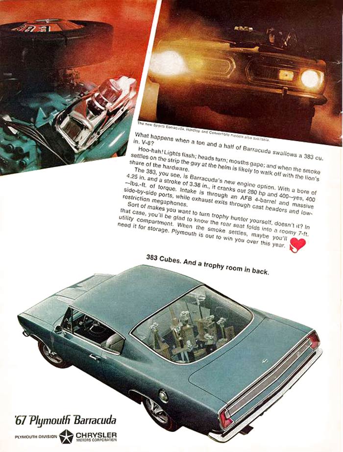 Mopar 383 engine ad