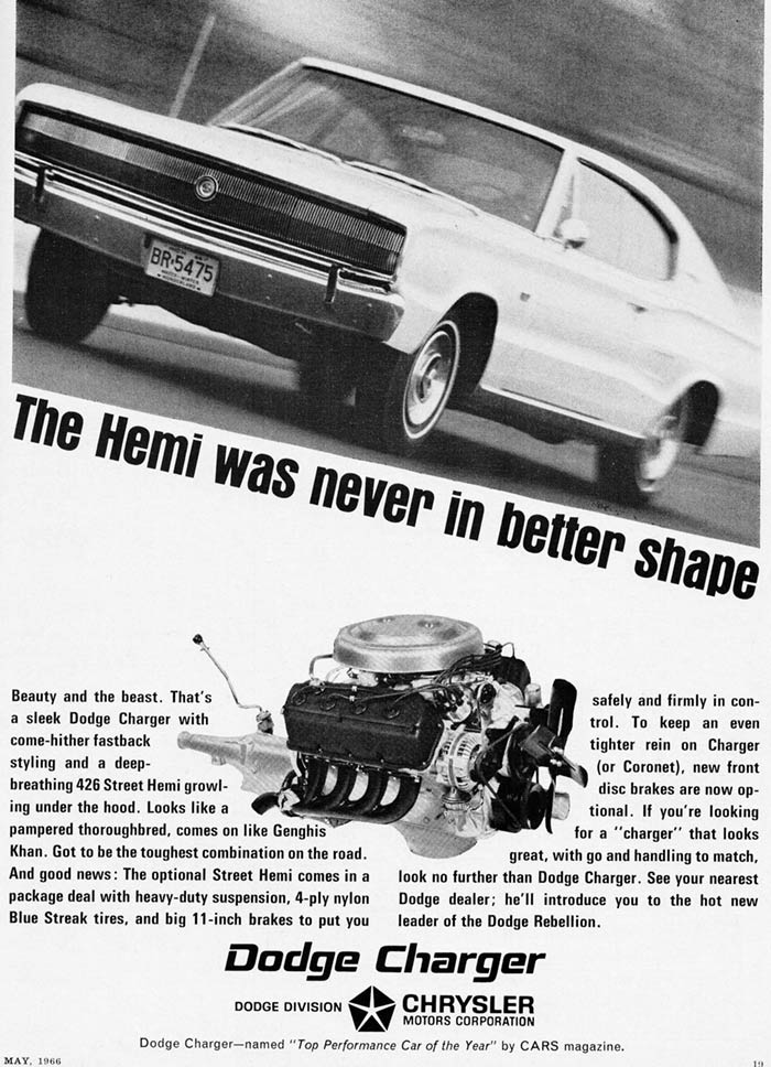 Dodge Charger Hemi ad