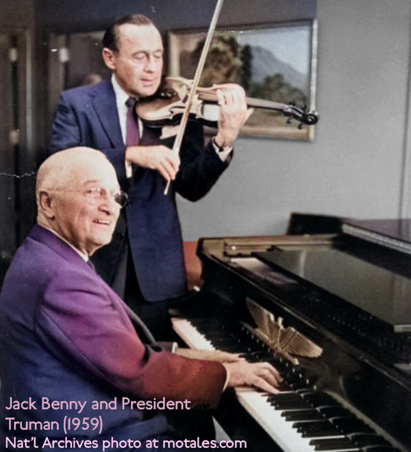 Jack Benny and President Harry Truman