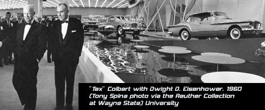 Tex Colbert with President Eisenhower