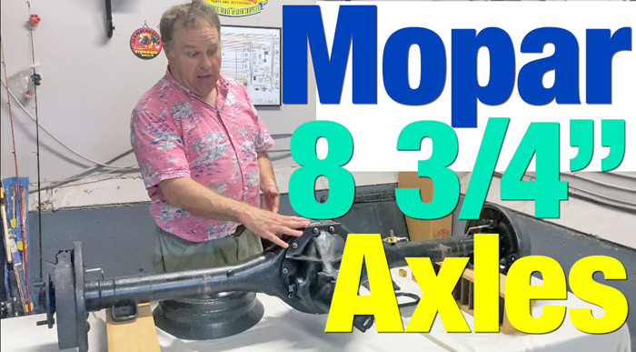 8.75-inch Mopar axles for A-bodies (Dart, Duster, etc)