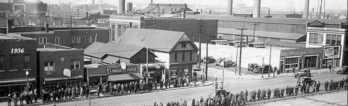 Dodge Main complex workers