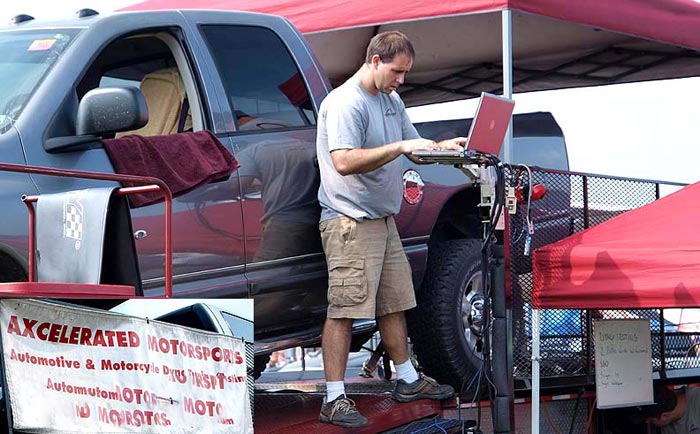 portable dyno test for rear wheel horsepower and torque