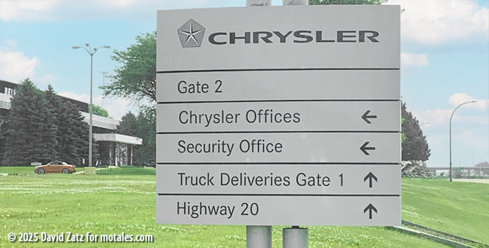 Gate 2 for Chrysler offices and security office