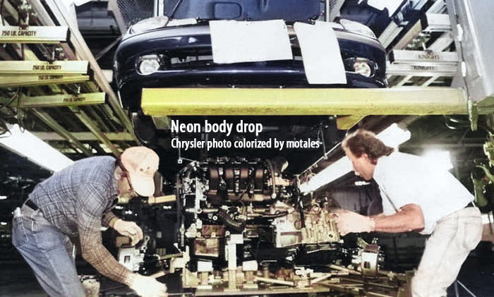 Neon body drop