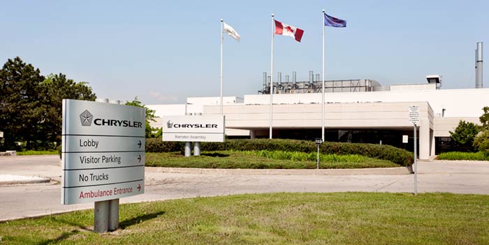 Brampton Chrysler-Dodge assembly plant, lobby