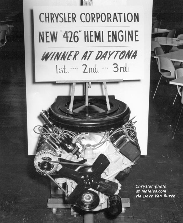 426 Hemi engine production