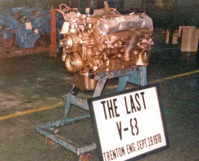 Trenton's last V8 engine, 1978