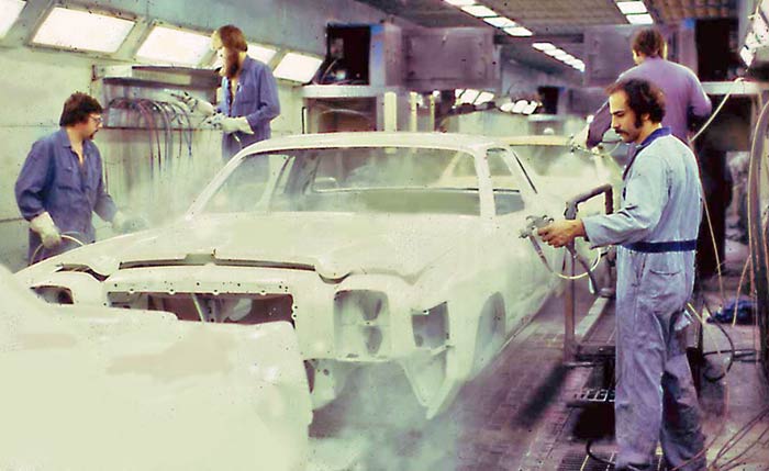 spray painting cars