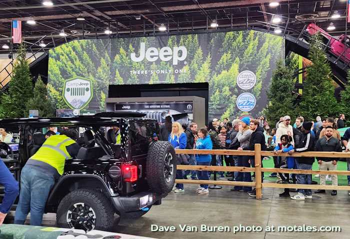 Camp Jeep at Detroit car show