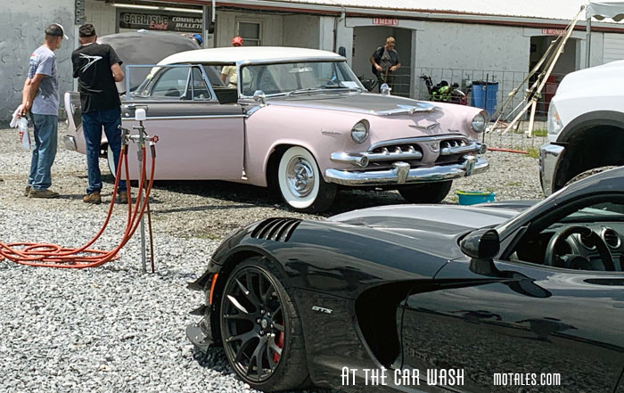 Royal Lancer and Viper at car wash
