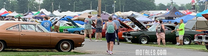 muscle cars at Carlsile Nationals show