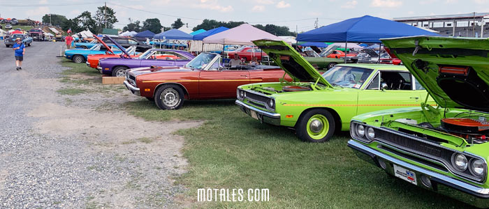 Plymouth Road Runner area of car show