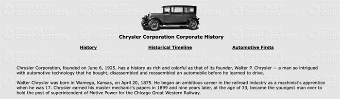 corporate history