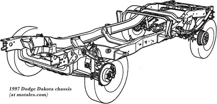 1997 dakota chassis