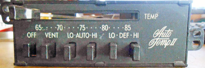 1974 AutoTemp II control panel