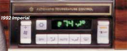 1992 Imperial fully automatic temperature control head