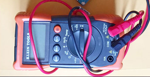 multimeter for tracking down battery drain