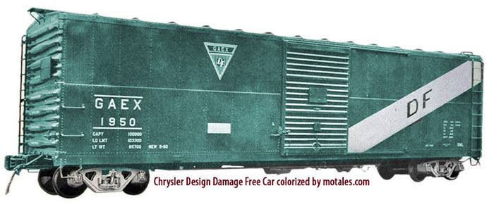 1950 GAEX railroad car (“Damage Free”)