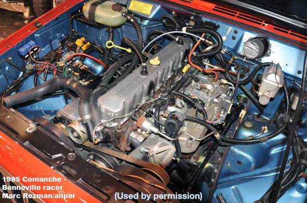 Bonneville salt flats engine