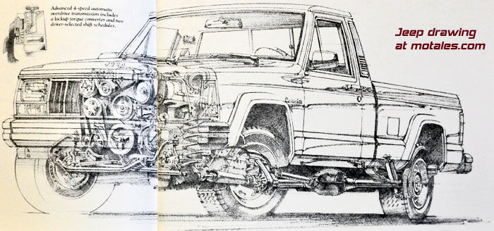 Jeep drawing - 4.0 I-6 in Jeep Comanche unibody pickup