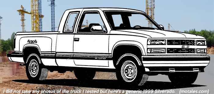 1999 Chevy Silverado full size pickup truck
