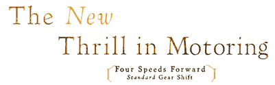 four speed thrill 1936