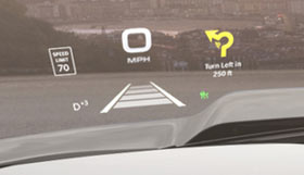 Head up display in 2025 Ram