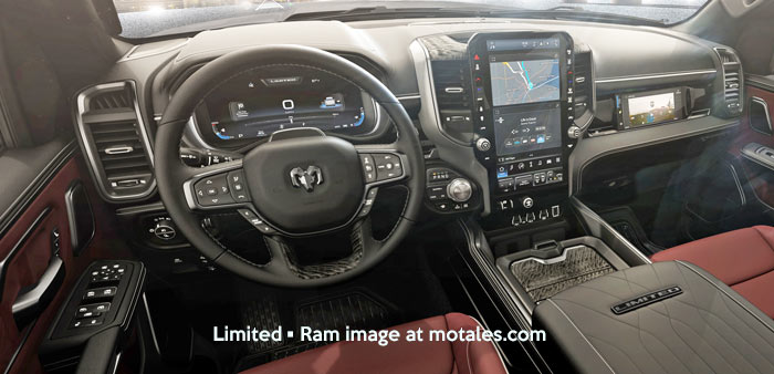 Ramcharger (Ram 1500 range extended BEV) dashboard