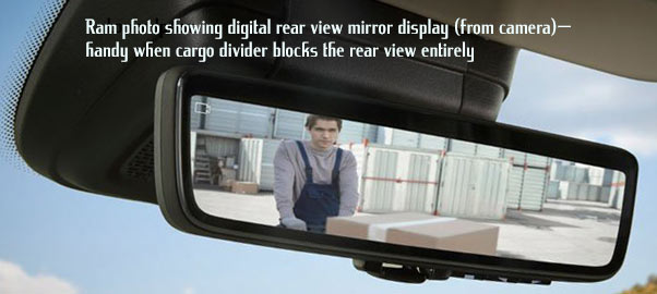 promaster van digital rear view mirror