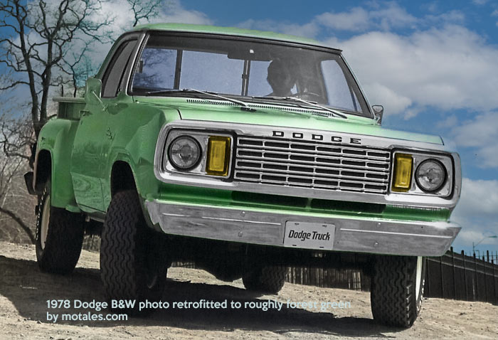 1978 Dodge pickup truck, recolored